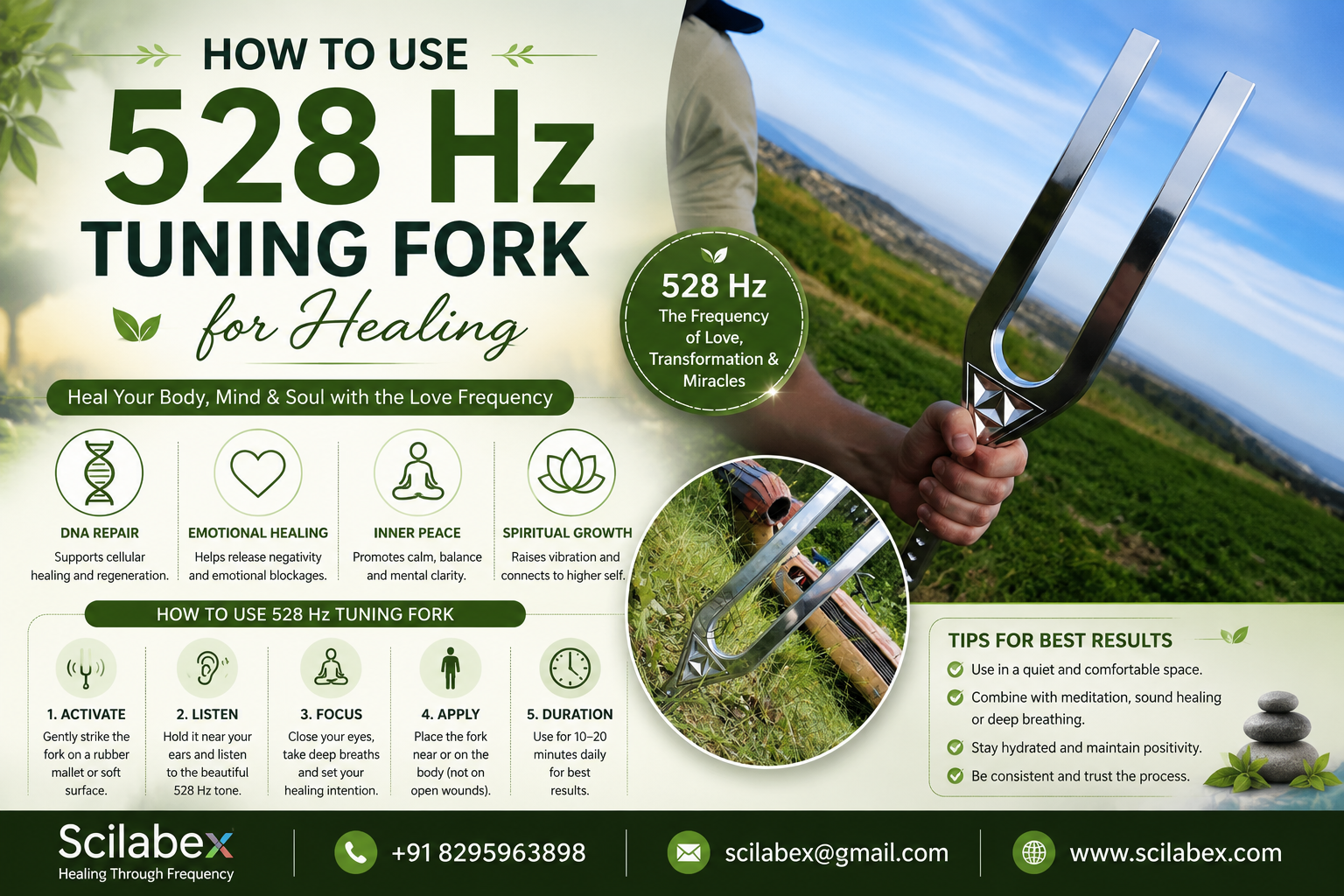 How to Use 528 Hz Tuning Fork for Healing