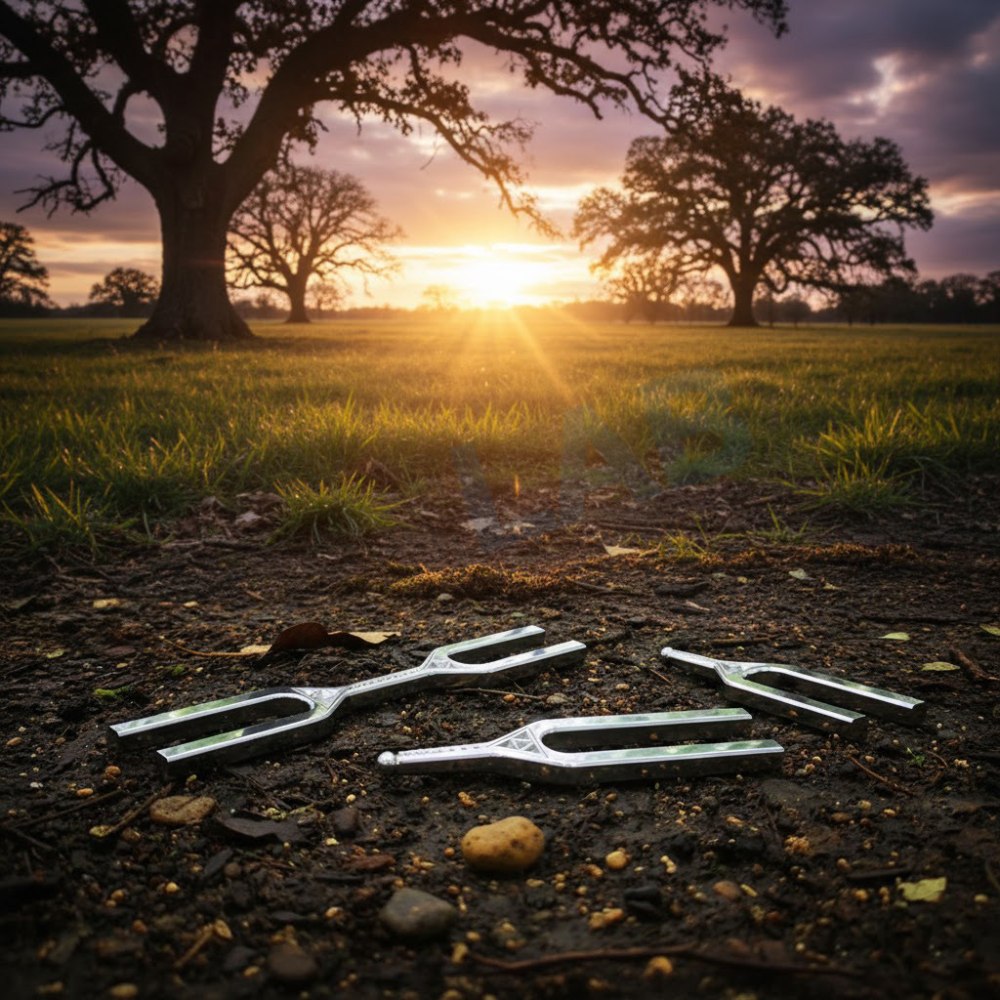 Giant Tuning Fork With Dna Key
