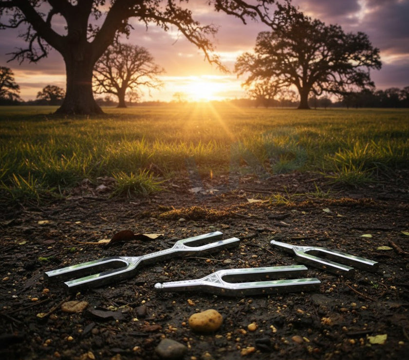 Giant Tuning Fork With Dna Key