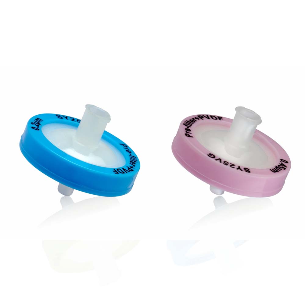 PVDF Membrane Syringe Filters with pre-filter Type- SYVG