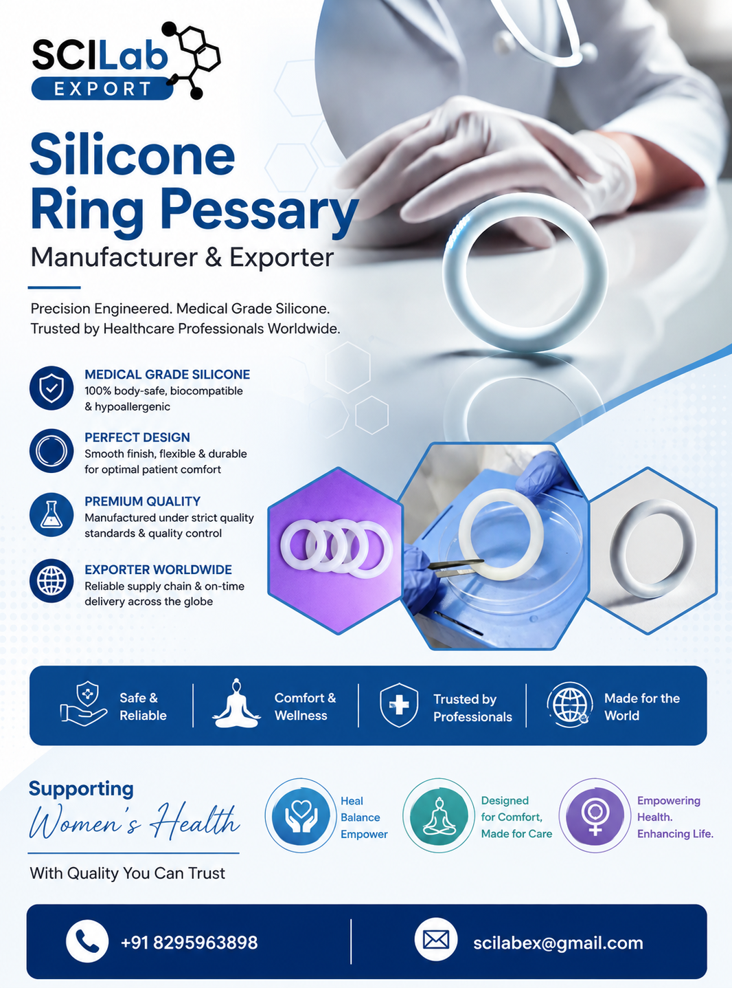 Silicone Ring Pessary Manufacturer & Exporter