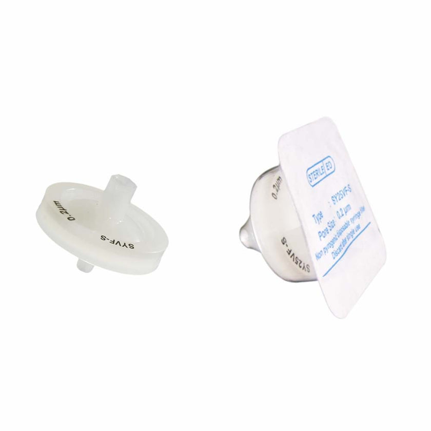 Pre-sterilized Polyvinylidene Fluoride (PVDF) Membrane Syringe Filters