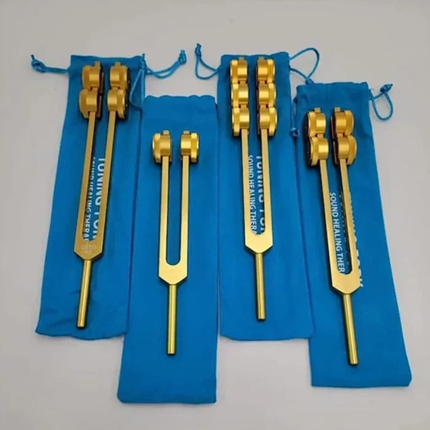 Professional Otto Tuners Weighted 4 Tuning Forks Set
