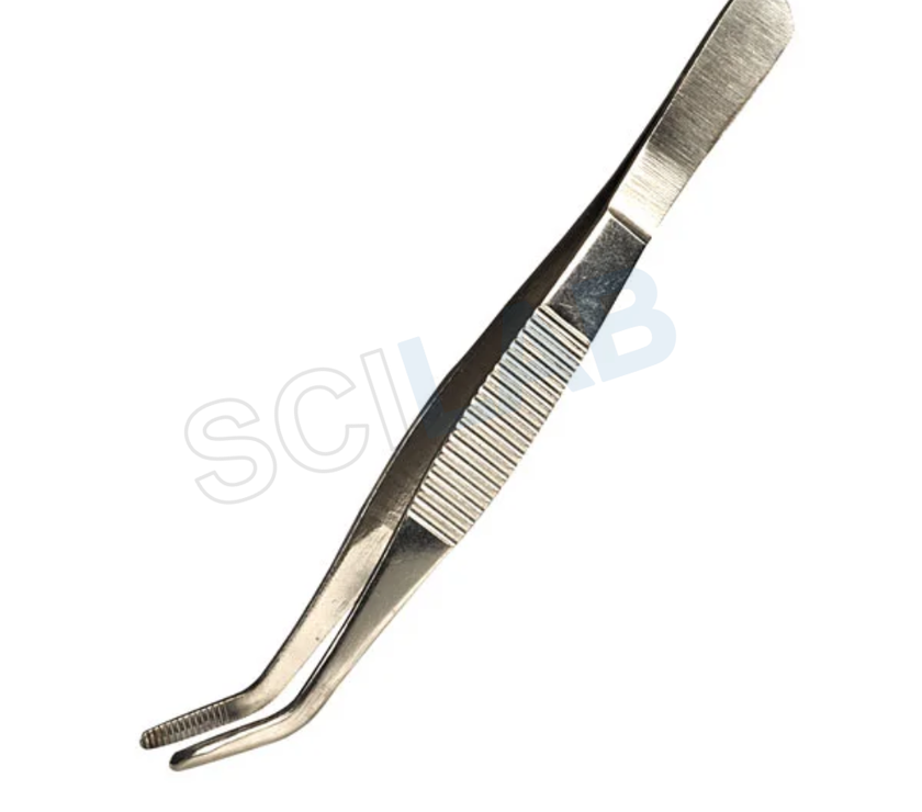 Tweezers-Curved Head-125mm-Stainless Steel