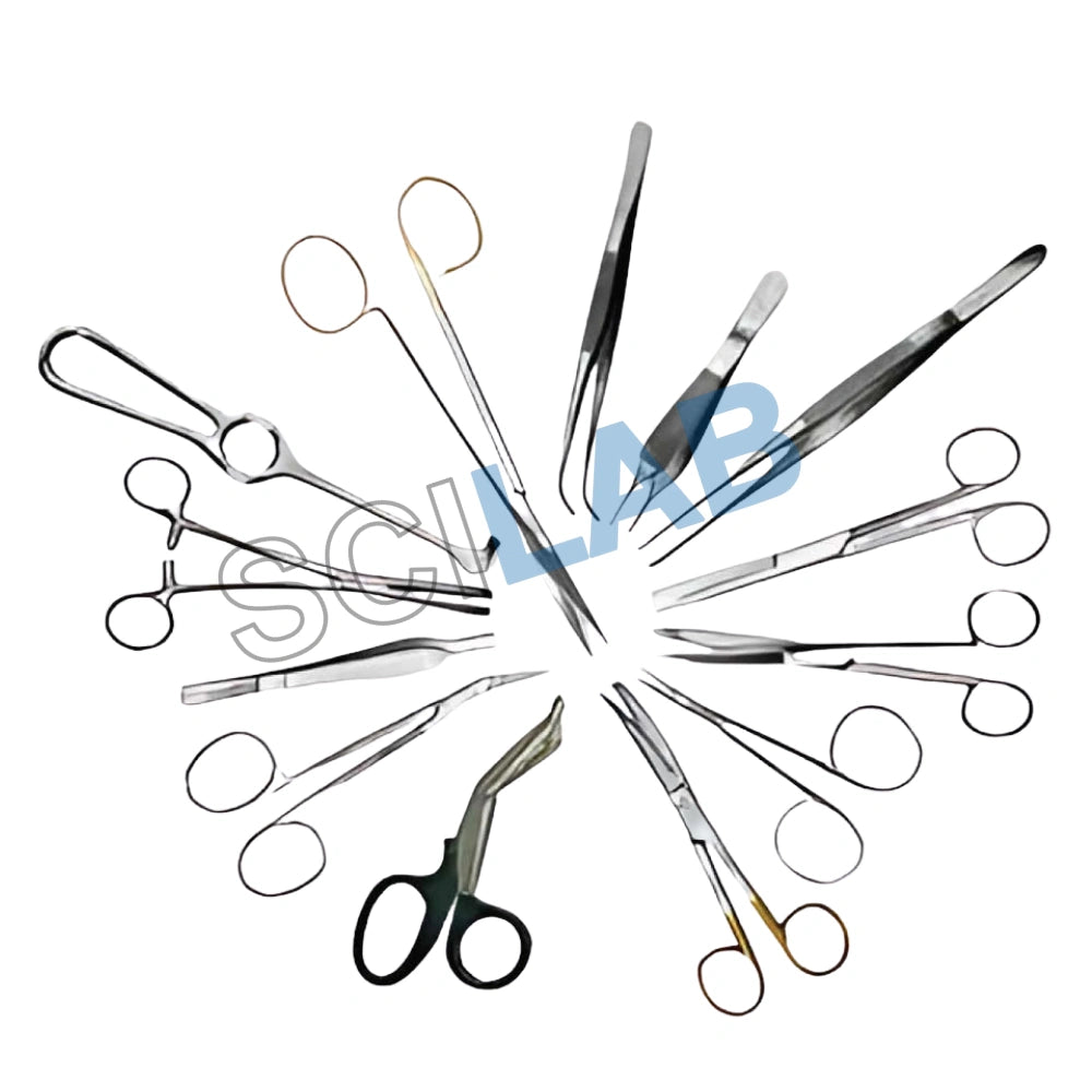 General Instrument Set: 18 Pcs for Minor Surgical Procedures