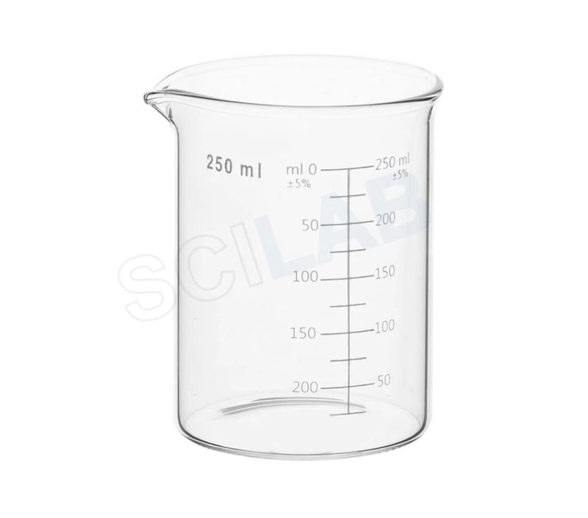 Beakers, Low Form, with Double Capacity Scale