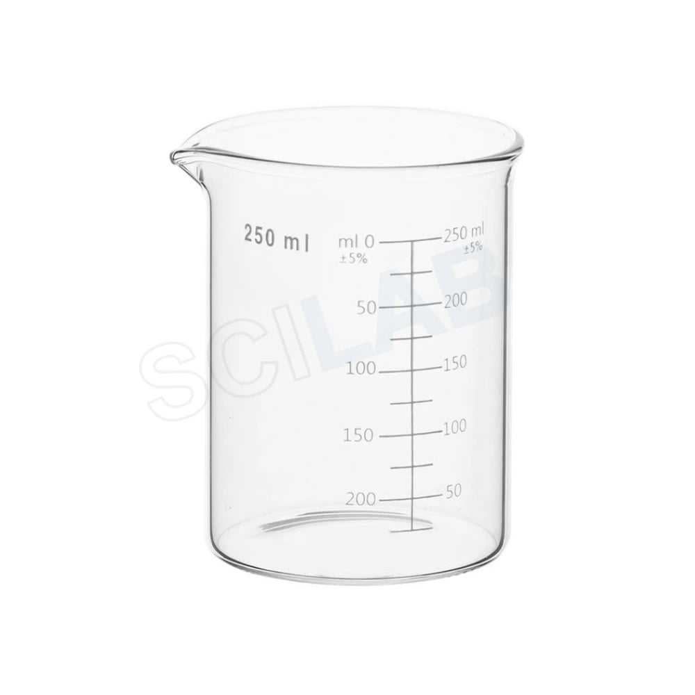 Beakers, Low Form, with Double Capacity Scale