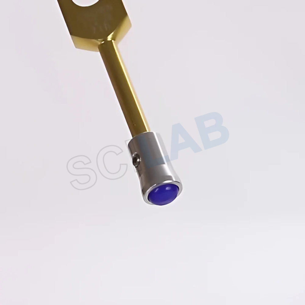 12 mm Silver Gemstone Tuning Fork Vibration Feet