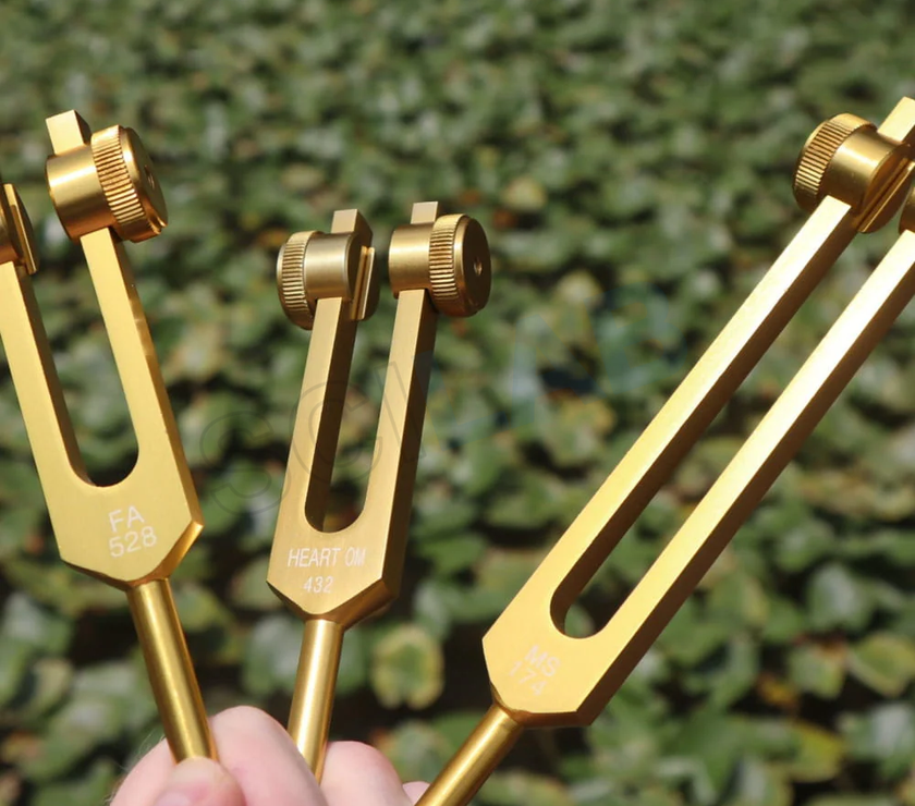3pc Solfeggio Tuning Fork Set: 174, 432 & 528 Hz Healing Frequencies