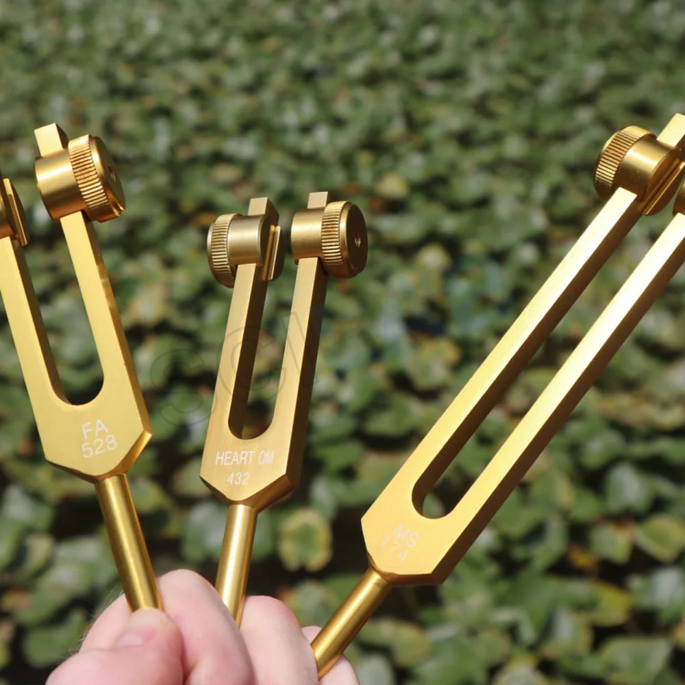 3pc Solfeggio Tuning Fork Set: 174, 432 & 528 Hz Healing Frequencies