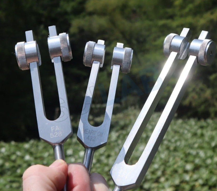 3pc Solfeggio Tuning Fork Set: 174, 432 & 528 Hz Healing Frequencies