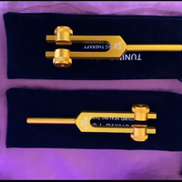 432 Hz & 528 Hz Tuning Fork Set for Healing Therapy - Weighted Biofield Tuning Forks