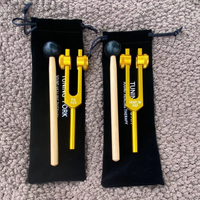 432 Hz & 528 Hz Tuning Fork Set for Healing Therapy - Weighted Biofield Tuning Forks