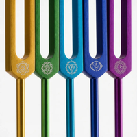 Professionally Tuned Solfeggio Forks 9pc Set - Chakra Engrams
